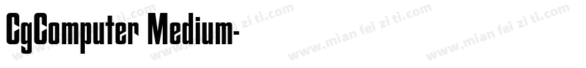 CgComputer Medium字体转换